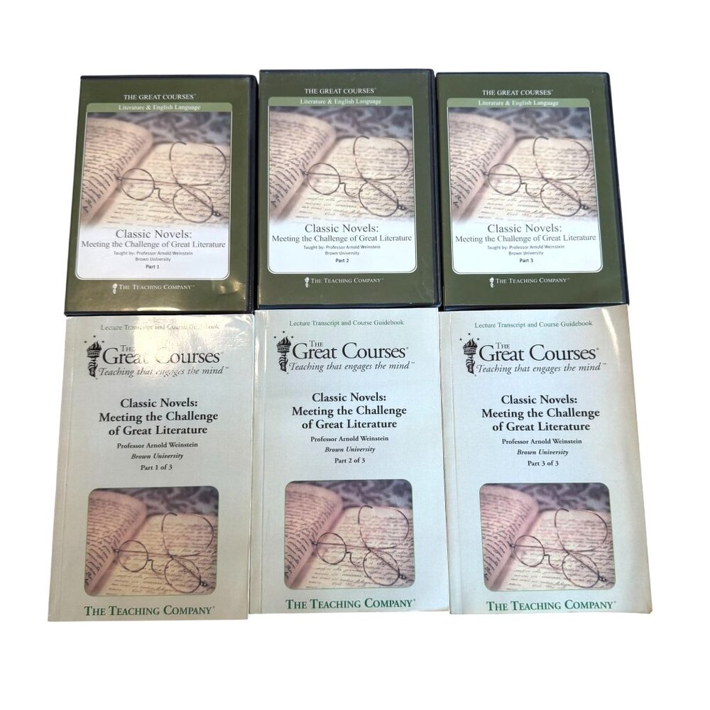 Great Courses Classic Novels Meeting Challenge Great Literature DVDs Guidebook